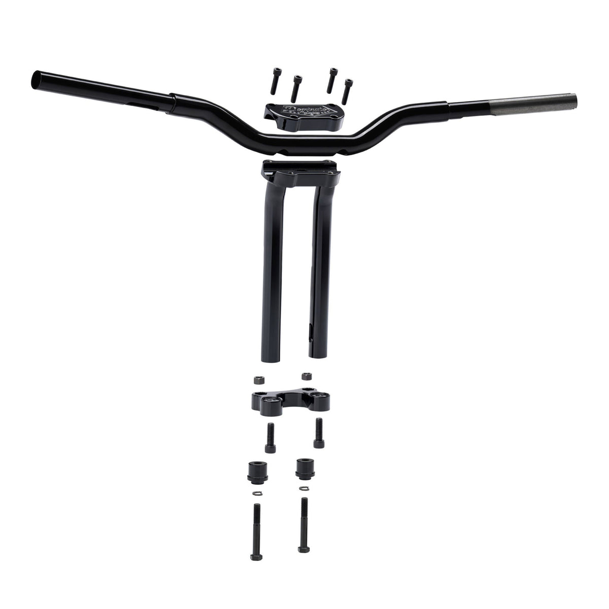 T Bar Riser Key T Drag Handlebars Risers DRAG BAR GLOSS BLACK