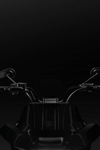 High Bend Moto Bar & Big Daddy 1.5 Pullback Riser Kit for 2024-2026 Road Glide (Gloss Black)