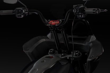 High Bend Moto Bar & Big Daddy 1.5 Pullback Riser Kit for 2024-2026 Road Glide (Gloss Black)
