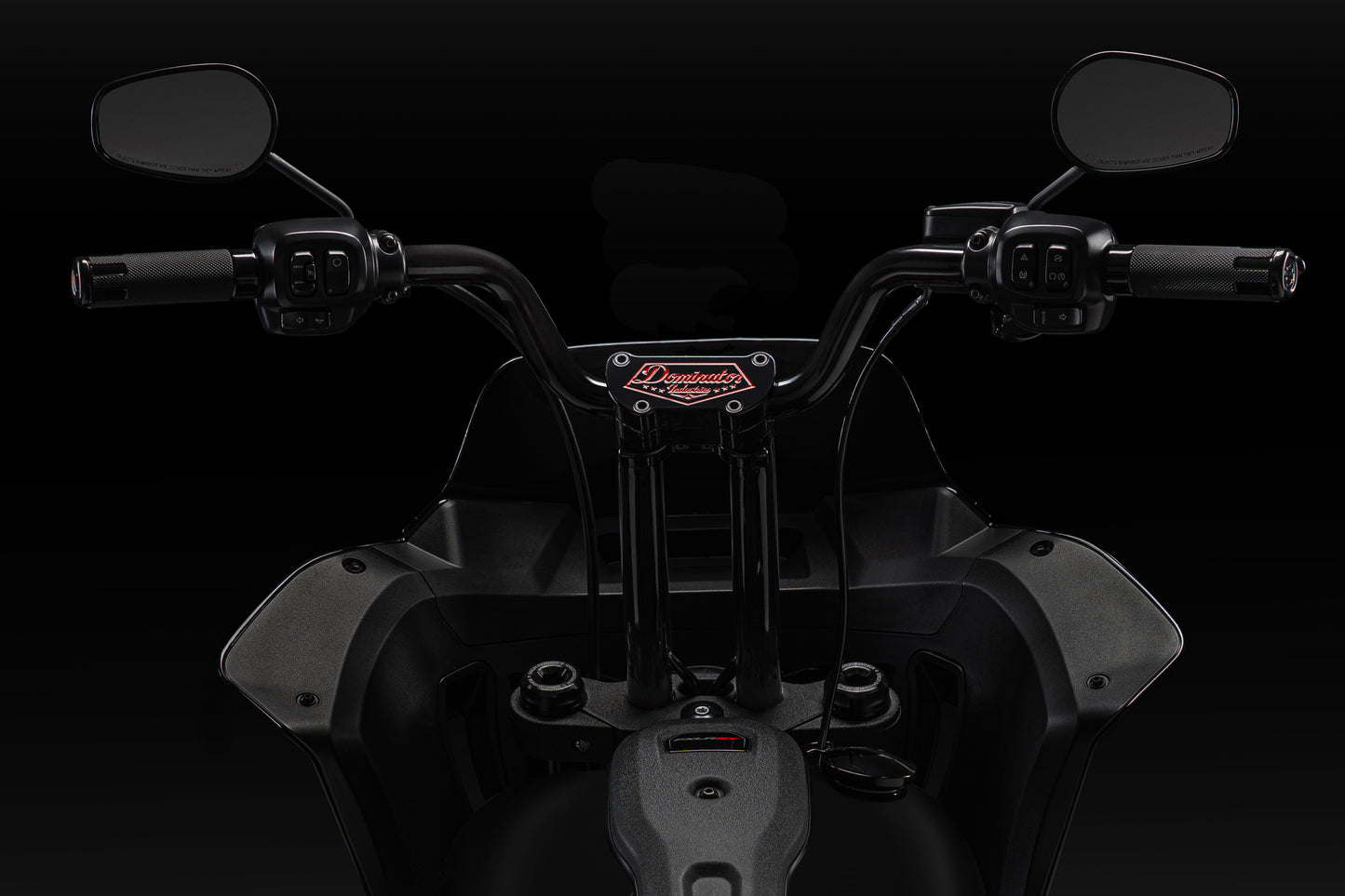 High Bend Moto Bar & Big Daddy 1.5 Pullback Riser Kit for 2024-2026 Road Glide (Gloss Black)