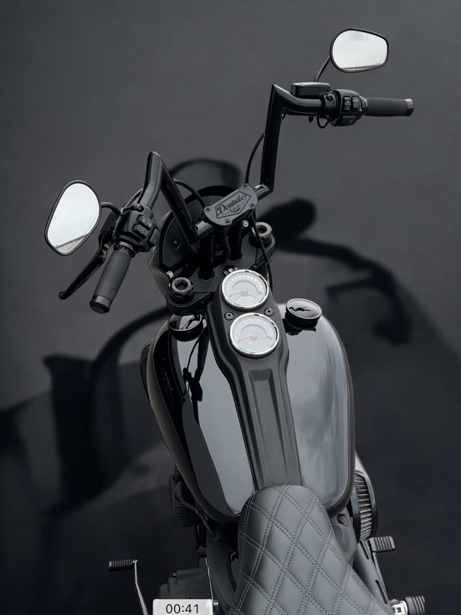 Pullback Riser & Mini Meathook Ape All In One Handlebar Kit for