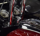 Pre-Wired 1.5" Diameter, Big Daddy MX T Bars for Road Glide 2015-2023 (Classic Chrome)
