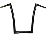 Miter Cut Ape Hanger Bars, 1 1/4 Inch Diameter, 10"-20", Gloss Black
