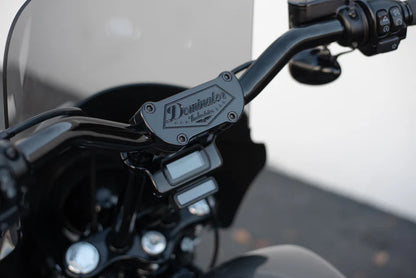 Pre-Wired Dominator Pullback Riser & 1 1/4" Moto Bar Combination for 2011-2024 Street Bob (Gloss Black)
