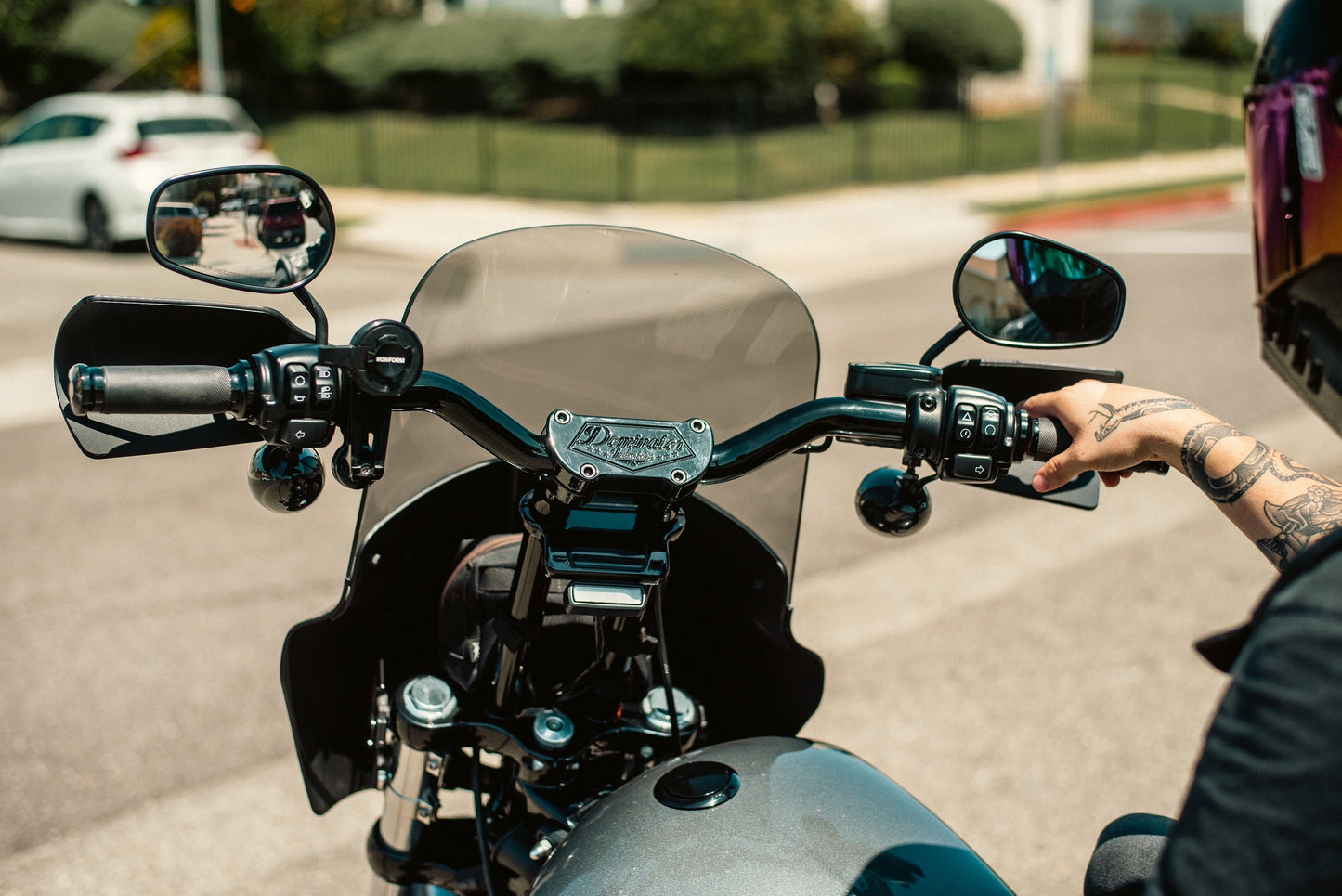 GRIMS PULLBACK RISER & 1 1/4" MOTO BAR COMBINATION KIT FOR 2018-2024 STREET BOB