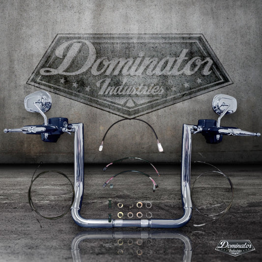 Big Daddy 1.5" Street Glide Miter Cut Complete All In One Kit (20" Classic Chrome)