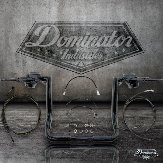 Big Daddy 1.5" Street Glide Miter Cut Complete All In One Kit (20" Gloss Black)