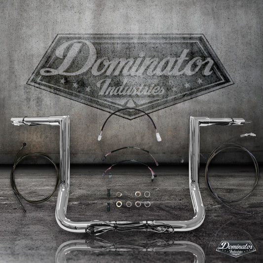 Street Glide Complete All In One Miter Ape Hanger Kit (16" Classic Chrome)