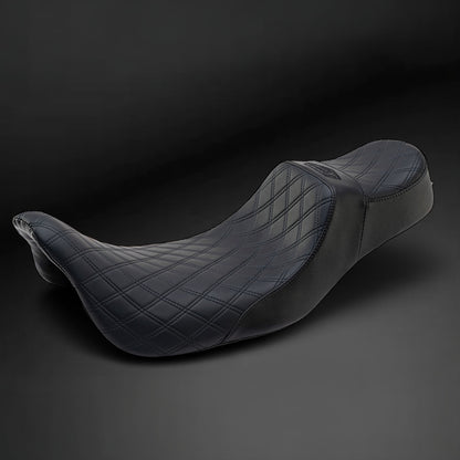 Extended Reach 2-Up Double Diamond Stealth-Grip™ Premium Saddles for 2009-2023 Harley Davidson Touring Models