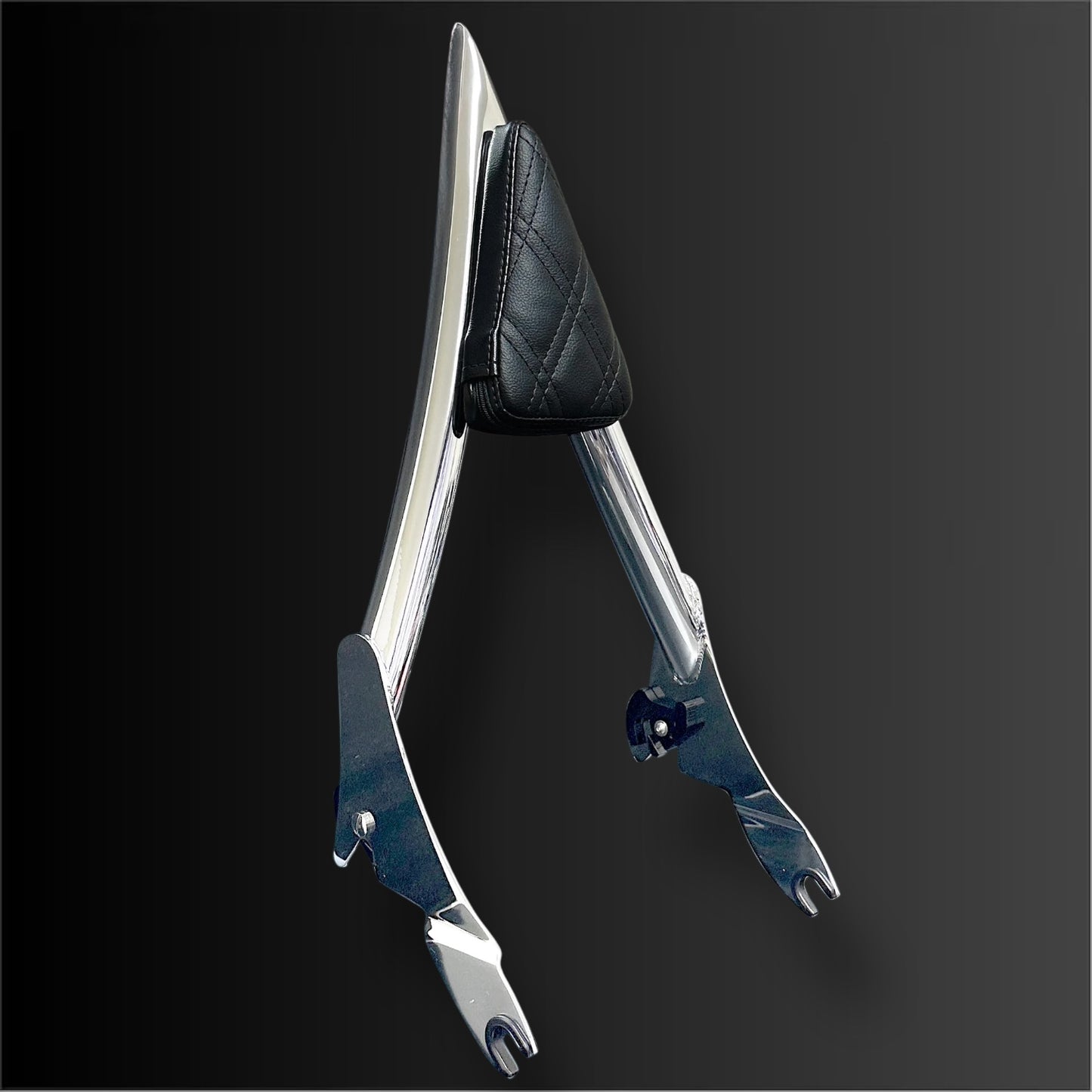 The Original Diablo 1.5" Sissy Bar for 2009 and newer Touring Models (Classic Chrome)