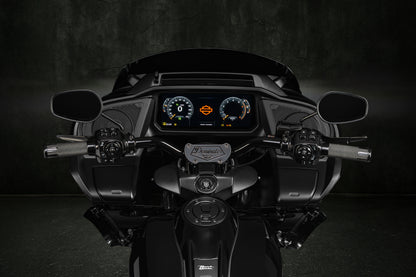 Big Daddy 1 1/2 Pullback Riser & Low Bend Moto Bar Combination for 2023 CVO & 2024-2026 Road Glide Models (Gloss Black)