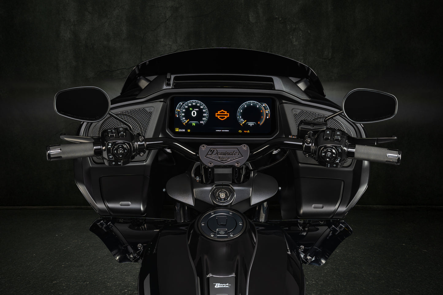 Big Daddy 1 1/2 Pullback Riser & Low Bend Moto Bar Combination for 2023 CVO & 2024-2026 Road Glide Models (Gloss Black)