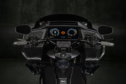 Big Daddy 1 1/2 Pullback Riser & Low Bend Moto Bar Combination for 2023 CVO & 2024-2026 Road Glide Models (Gloss Black)