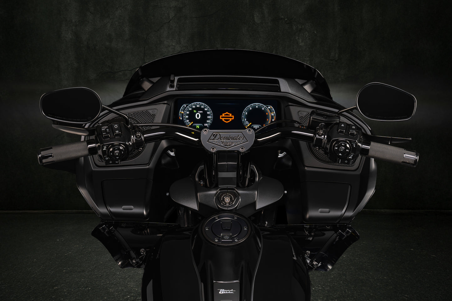 Big Daddy 1 1/2 Pullback Riser & Low Bend Moto Bar Combination for 2023 CVO & 2024-2026 Road Glide Models (Gloss Black)