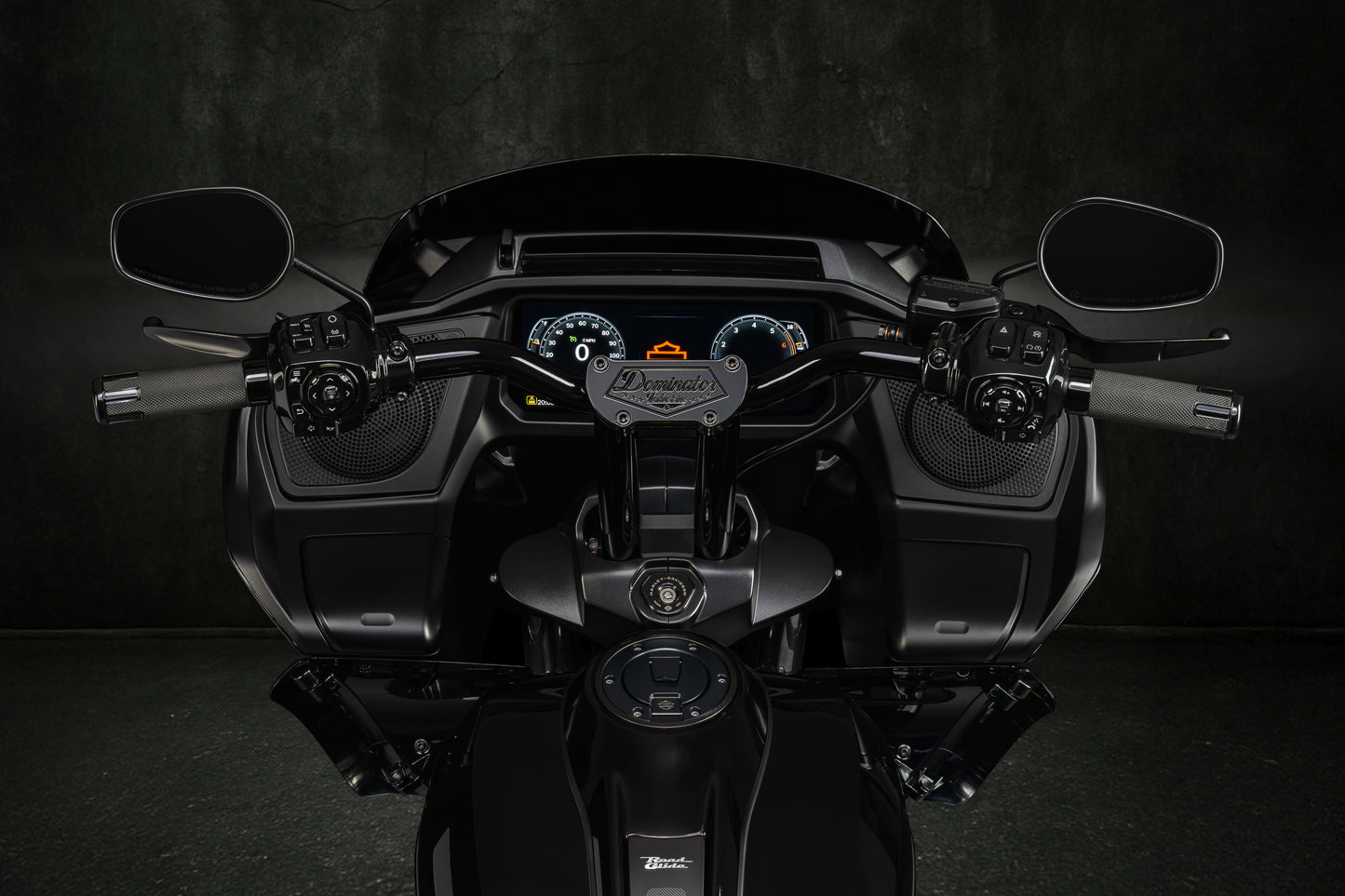 Big Daddy 1 1/2 Pullback Riser & Low Bend Moto Bar Combination for 2023 CVO & 2024-2026 Road Glide Models (Gloss Black)