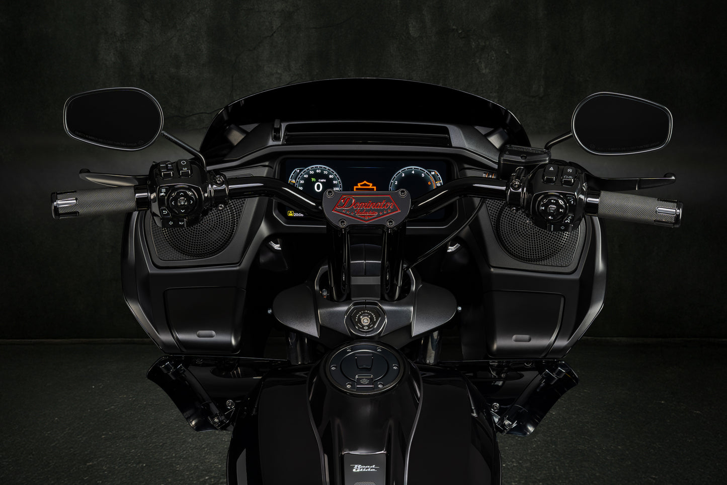 Big Daddy 1 1/2  Pullback Riser & Low Bend Moto Bar Combination for 2023 CVO & 2024-2026 Road Glide Models (Redline Red)