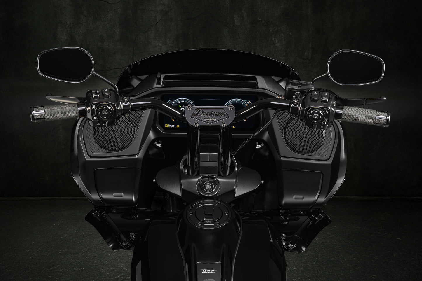 Big Daddy 1 1/2 Pullback Riser & Low Bend Moto Bar Combination for 2023 CVO & 2024-2026 Road Glide Models (Gloss Black)