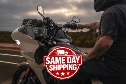 Moto Bar & Big Daddy 1 1/2 Pullback Riser Combination for 2023 CVO & 2024-2026 Road Glide, CVO & CVO ST (Gloss Black) Guaranteed In Stock