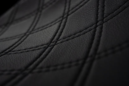 Stealth-Grip™ Premium 2-Up Double Diamond Saddles for 2006-2017 Dyna