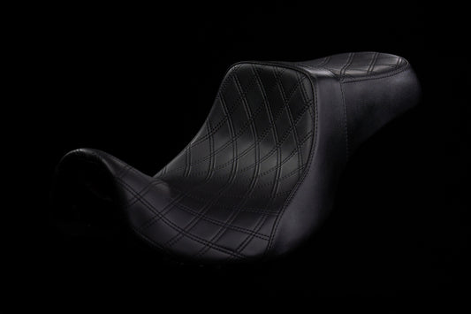 Stealth-Grip™ Premium 2-Up Double Diamond Saddles for 2006-2017 Dyna