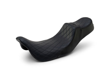 Extended Reach 2-Up Double Diamond Stealth-Grip™ Premium Saddles for 2009-2023 Harley Davidson Touring Models