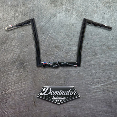 Dominator Industries Rgah10glossblack 1.25 inch Ape Hanger, 10 inch, Gloss Black