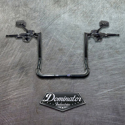 100% Plug In Ready 12" Big Daddy 1 ½" Miter Bagger Bars  Fits 2014-2015 Models (Gloss Black)