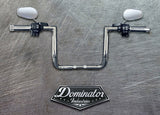 Pre-Wired 18" Big Daddy 1 ½" Miter Bagger Bars Classic Chrome Fits 2014-2023 Models