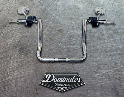 100% Plug In Ready 14" Big Daddy 1 ½" Miter Bagger Bars  Fits 2014-2015 Models (Classic Chrome)