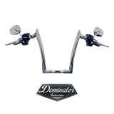 Pre-Wired 10"  BIG DADDY 1 ½" MEATHOOK APES FOR 2014-2024 ROAD KING STANDARD/CLASSIC & FREEWHEELER (CHROME)