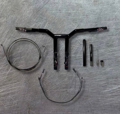 DARK KNIGHT'S 2022-2023 Low Rider S Lane Splitter MX-T Bar Kit with Round Relocation Mount