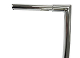 Miter Cut Ape Hanger Bars, 1 1/4 Inch Diameter, 10 Inch Rise, Chrome