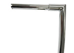 Miter Cut Ape Hanger Bars, 1 1/4 Inch Diameter, 13 Inch Rise, Chrome