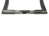 Miter Cut Ape Hanger Bars, 1 1/4 Inch Diameter, 16 Inch Rise, Chrome