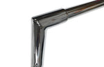 Miter Cut Ape Hanger Bars, 1 1/4 Inch Diameter, 16 Inch Rise, Chrome