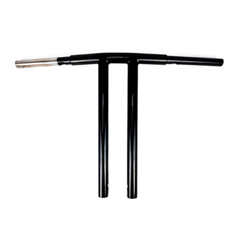 Club Style T-Bar, 1 1/4 Diameter, 16 Inch Rise, Gloss Black/Flat Black – Dominator  Industries
