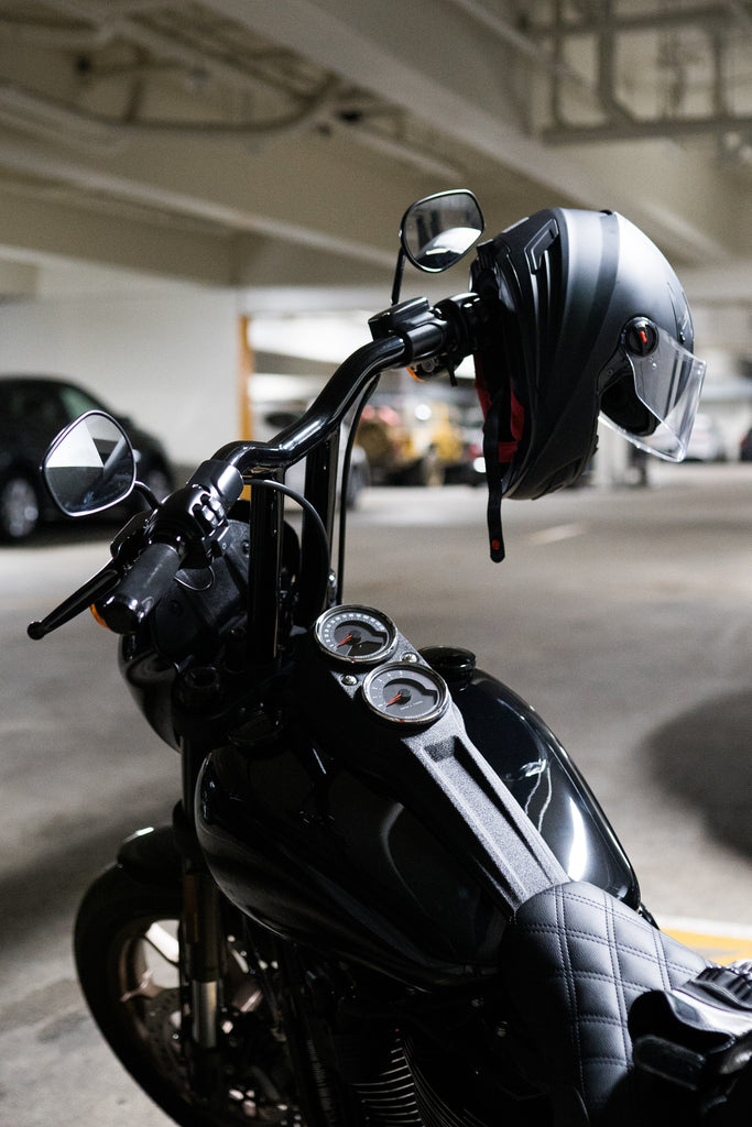 2020-2021 Low Rider S Complete All in One Lane Splitter MX T Bar Kit in Gloss Black | Dominator Industries