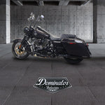 Road King Special Complete All In One Meathook Ape Hanger Kit.(10" Gloss Black)