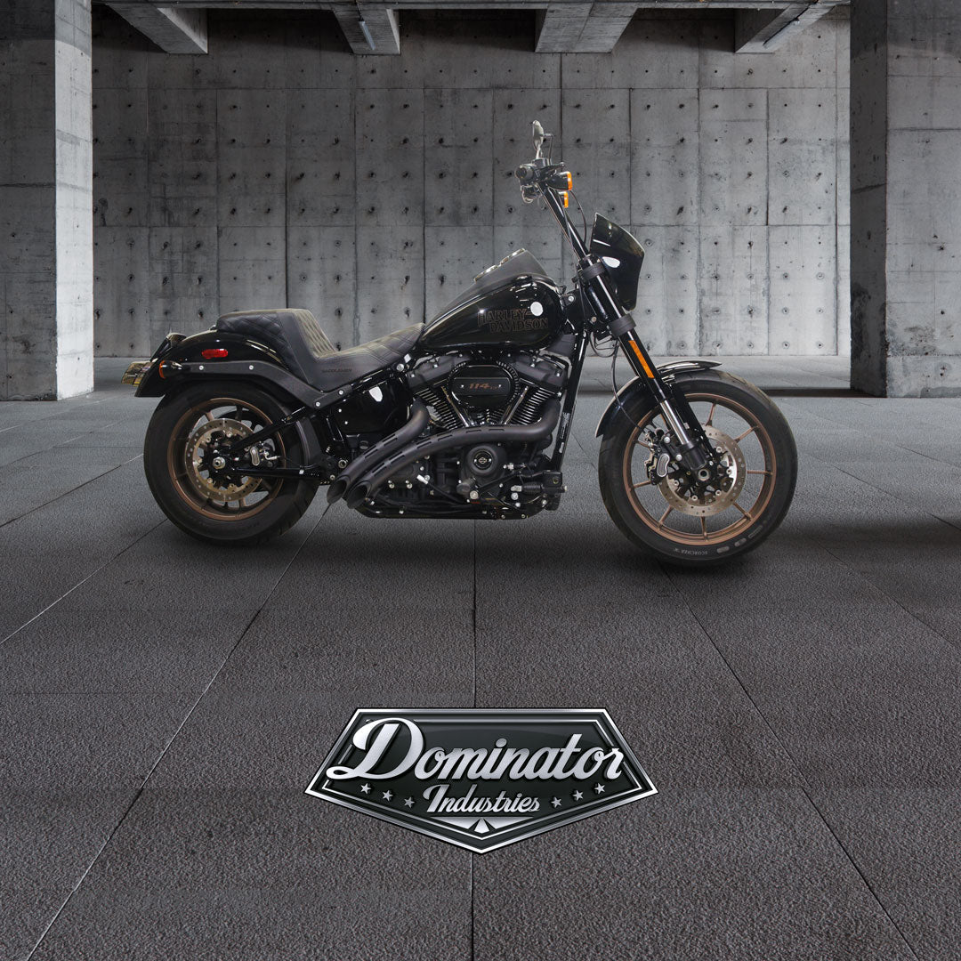 2025-2026 Low Rider St - Big Daddy 1.5 Club Style T Bars With Round Gauge Relocation Mount Handlebar In Gloss Black | Dominator Industries - Foto 6