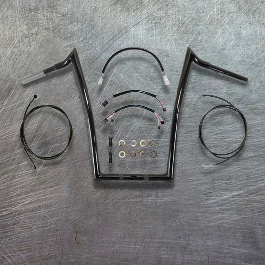 Road Glide & Special, 2015 & Up, Complete All In One Meathook Ape Kit. (20" Gloss Black)