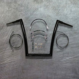 Road King Special Complete All In One Miter Cut Ape Hanger Kit.(10")